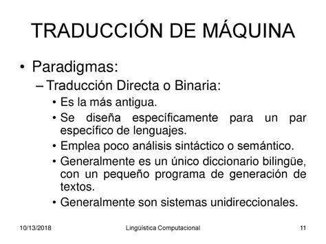 Aplicaciones De La Ling Stica Computacional Iii Ppt Descargar