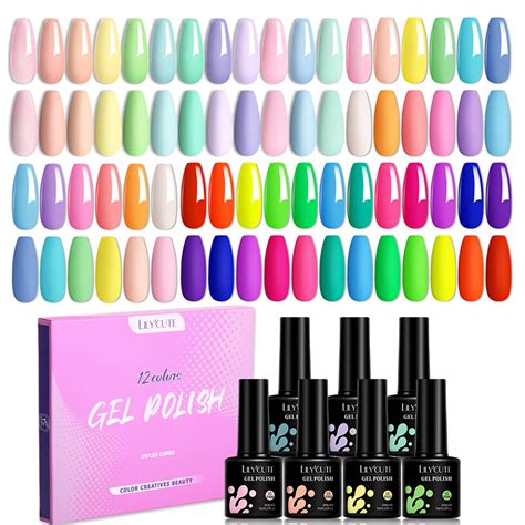 COD Local ShippingLILYCUTE Gel Nail Polish Set Colors Ml Nude Pink Red Green Blue Shopee