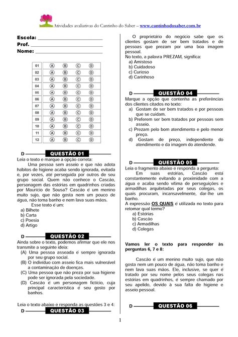 Simulado Prova Brasil Ano Ensino Fundamental Matematica Ensino