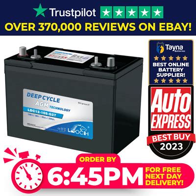 Leoch Superior Lead Carbon AGM 115Ah Battery LDC12 105 G27 DT EBay