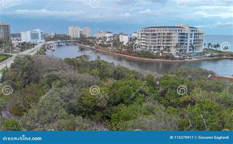 Beautiful Aerial View of Boca Raton Coastline, Florida Stock Image ...