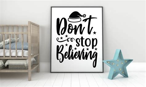 Don T Stop Believing Svg Graphic By Happy Svg Club Creative Fabrica