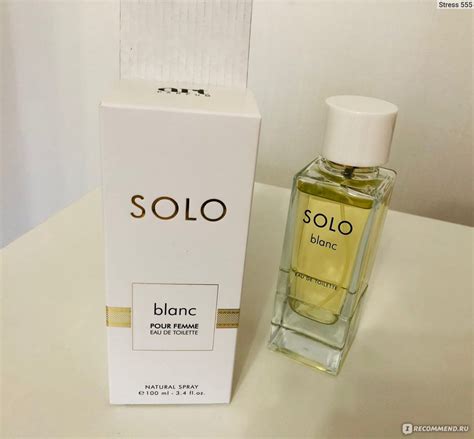 Art parfum Solo blanc pour femme - «Дерзкий, бодрый, свежий, интересный ...