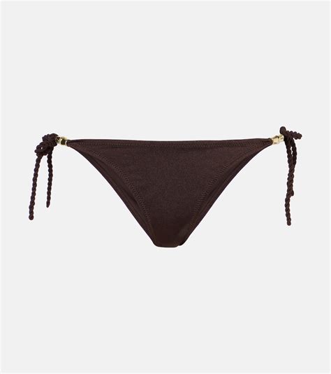 Coco Palm Bikini Bottoms In Brown Heidi Klein Mytheresa