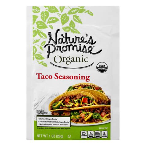 Save On Natures Promise Organic Taco Seasoning Mix Packet Order Online Delivery Giant