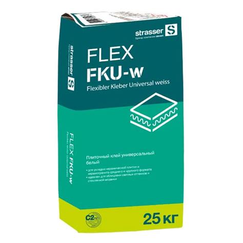 FLEX FKU-w Плиточный клей универсальный белый, C2 TE описание ...