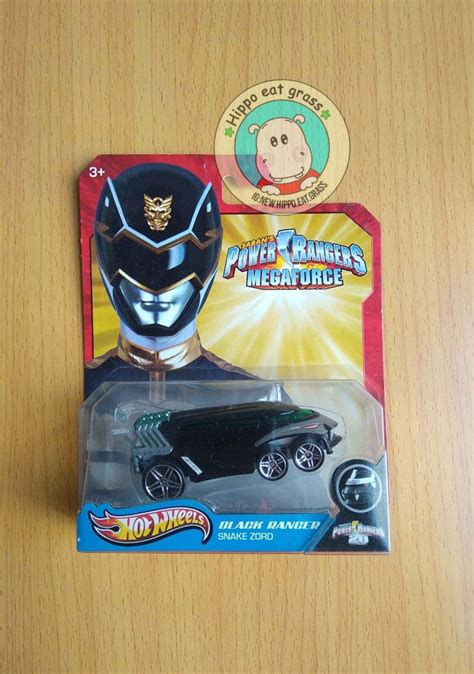 Jual Hot Wheels Hotwheels Power Rangers Megaforce Black Ranger Snake Zord Jakarta Barat