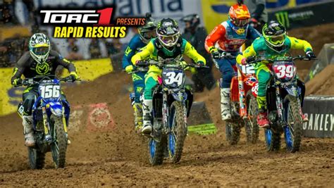 Glendale Supercross Overall Results Updated Motocross