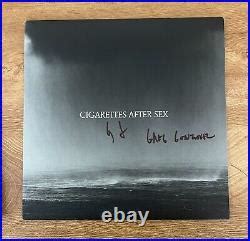 CIGARETTES AFTER SEX Signed Vinyl Album CRY GREGORY GONZALEZ Signed
