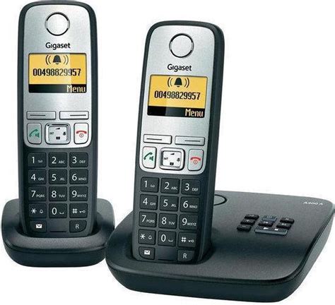 Gigaset A A Duo Dect Telefoon Met Antwoordapparaat Zilver Bol