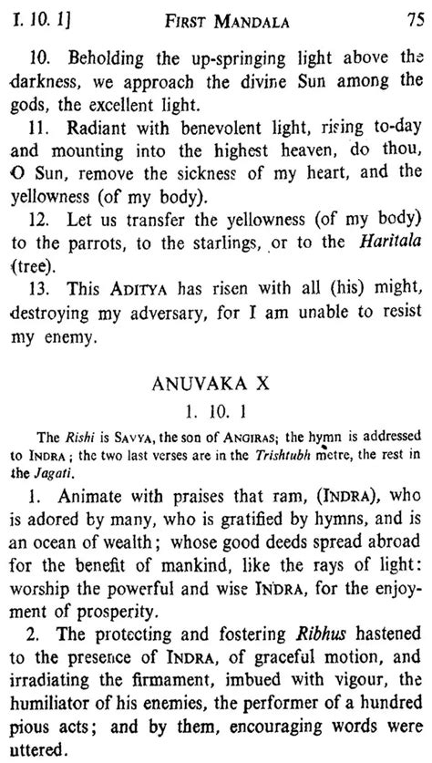 Rig -Veda - Sanhita : A Collection of Ancient Hindu Hymns of the Rig ...