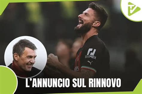 Giroud Pronto Il Rinnovo Col Milan Spunta La Data Per La Firma