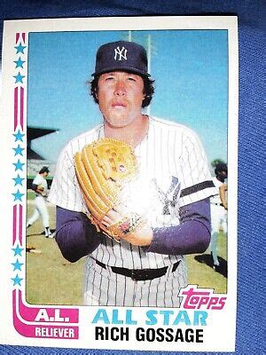 Topps Rich Goose Gossage All Star Baseball Card New York