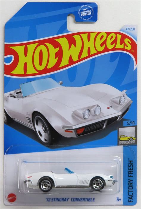 駿河屋 1 64 72 STINGRAY CONVERTIBLE ホワイト Hot Wheels FACTORY FRESH HTC50 ホットウィールhotwheels