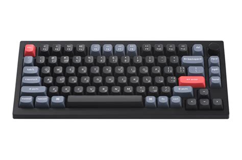 Keychron V Key Qmk Gateron G Pro Brown Hot Swap Rgb Knob Carbon Black