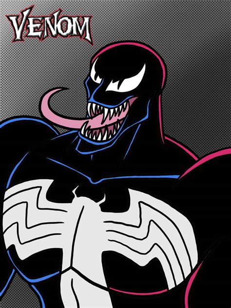 Venom (Spider-Man: The Animated Series style) by MelSpyRose on DeviantArt