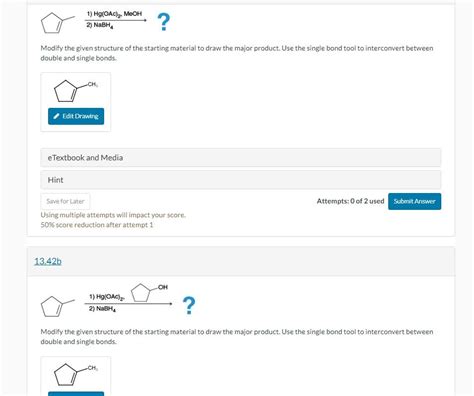 Solved Modify The Given Structure Of The Starting Material