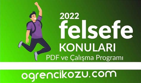 Tyt Felsefe Konular Pdf Ve Soru Da L M Renci Kozu Felsefe