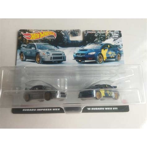 Hot Wheels Premium Twinpack Nissan Sentra Silvia Subaru Impreza Buggati Veyron Chiron