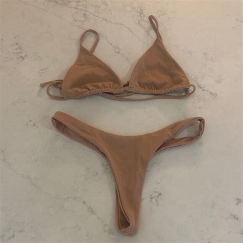 Native Of The Sun Swim Native Of The Sun Nude Thong Bikini Sz Med