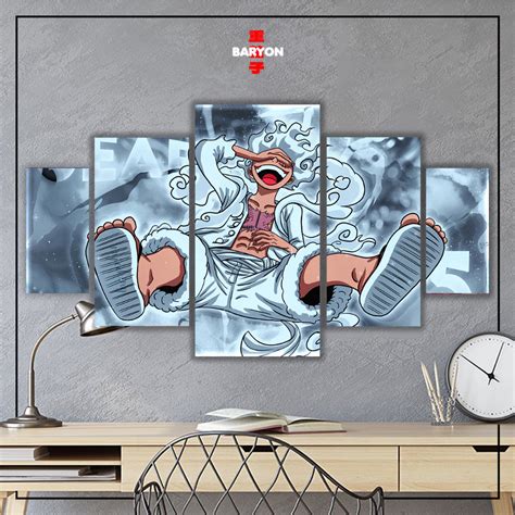 Hiasan Dinding Kayu Baryon Wall Decor Gear Luffy One Piece Set Wall