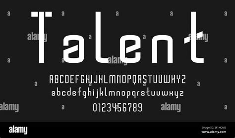 Schriftart Alphabet Buchstaben Stock Vektorgrafiken Kaufen Alamy