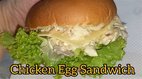 Chicken Egg Sandwicheasy Meriendahow To Make Chicken Sandwichshortvideo Youtube