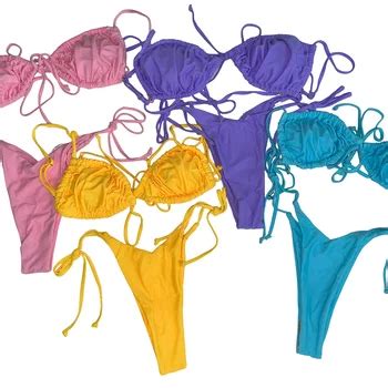 Sustainable 2024 Bikini Set Sexy Bikinis Beachwear Woman Swim Wear Brazilian Custom With Logo