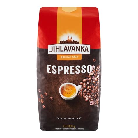 Jihlavanka Espresso zrnková káva 1 kg Albert