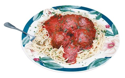 Plate of Spaghetti and Meatballs - Prepared Food Photos, Inc.