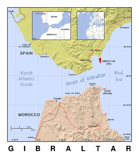 Estreito De Gibraltar Mapa - 5