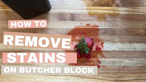 Say Goodbye To Butcher Block Stains With These Simple Hacks YouTube