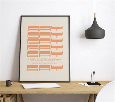 Vintage Gay Art Print Queer Art Poster LGBTQ Gifts Pride Decor Mid Century Modern Gay Wall Art