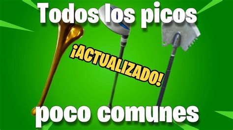 Todos Los Picos De Pavos Poco Comunes De Fortnite Tienda