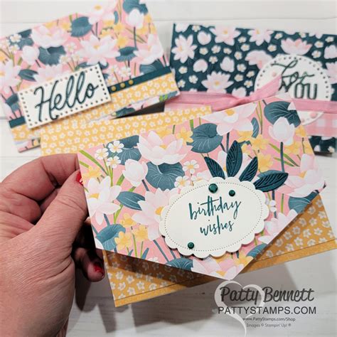 Lily Pond Lane Trifold Card Video Tutorial Patty Stamps