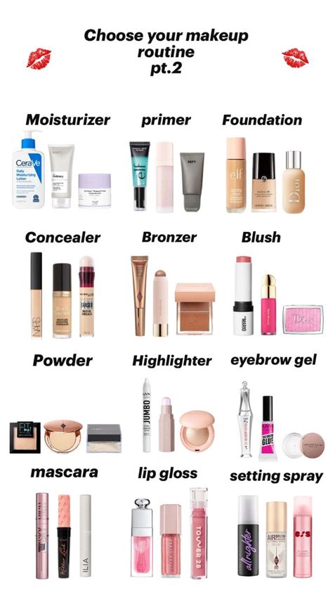 choose  makeup routine makeup routine makeup order makeup