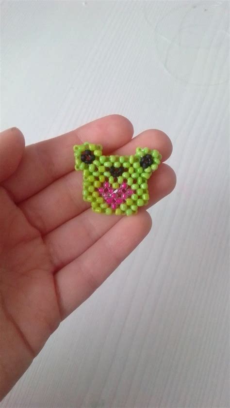 лигушка из бисера 🐸 лягушка | Бисероплетение, Бисер