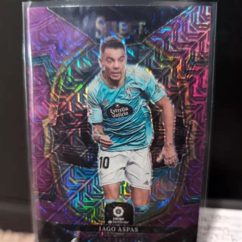 Panini Select La Liga Terrasse Violet Mojo Prizm Iago Aspas