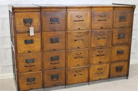 Vintage Oak Filing Cabinet