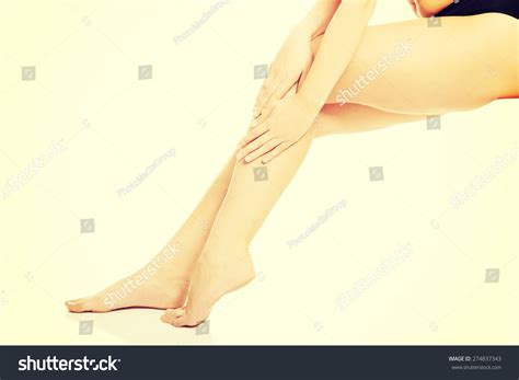 Perfect Nude Slim Female Legs Stock Photo Shutterstock
