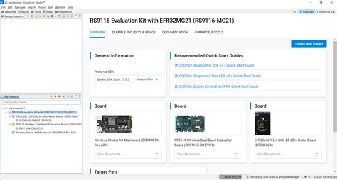 Getting Started With Efx Latest Rs W Wiseconnect Silicon Labs