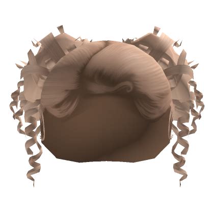 Curly Sleek Two Buns In Blonde Roblox
