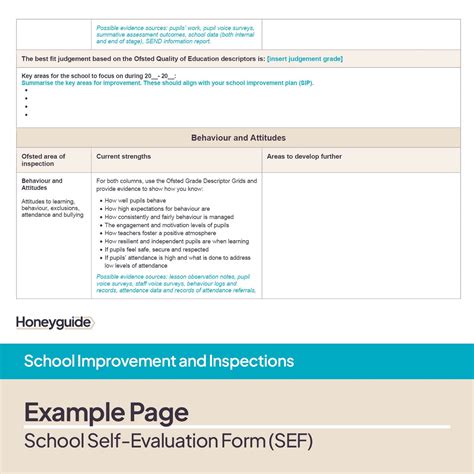 School Self Evaluation 7