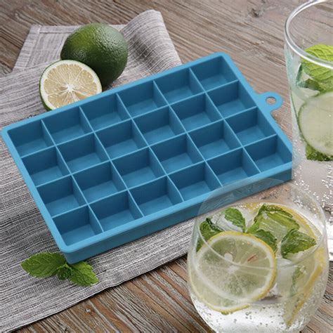 Grid Ice Cube Mold Fruit Ice Cream Silicone Ice Maker Home Bar