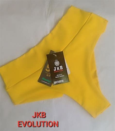 Calcinha De Biqu Ni Hot Paint Fio Duplo Cintura Alta Amarelo Jkb Evolution Calcinha Biqu Ni