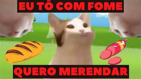 EU TÔ FOME E QUERO MERENDAR PÃO MORTADELA POP CAT MEME TIK