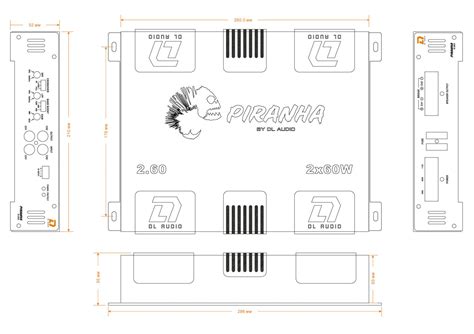 Двухканальный усилитель DL Audio ™ Piranha 2.60