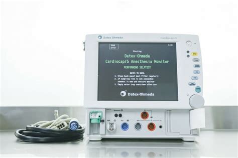 Ge Datex Ohmeda Cardiocap5 Anesthesia Monitor Spo2 Nibp 2x Ibp Temp