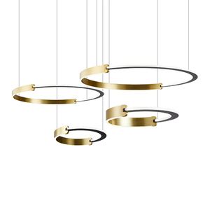 Lustre Pendente Nordecor Uoli Ani 2577 Preto Ouro Fosco Led Bivolt