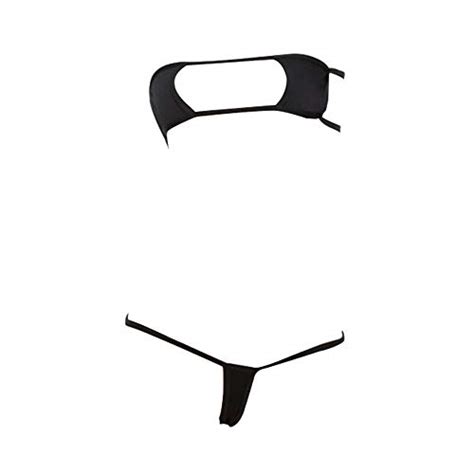 YOMORIO Womens Anime Micro Bikini Set Sexy Cosplay Lingerie Plus Size Bra And Panty Set With